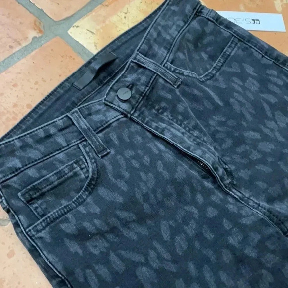 💎HP Joe’s Jeans Milla High Rise Size 27 Black Laser Cheetah Jeans - Picture 2 of 9